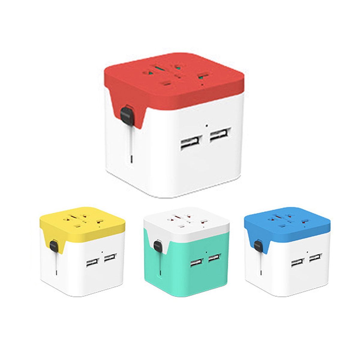 Duo Coloured Travel Adaptor